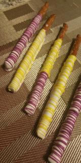 Pretzel Rods - Chocolate Covered/Dipped (Pastels)