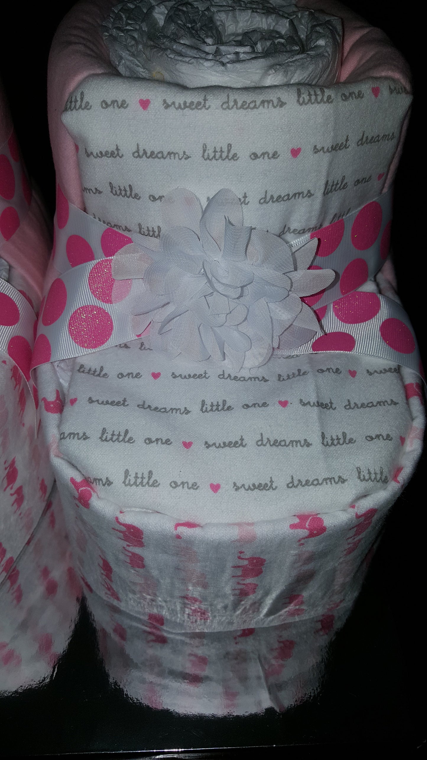 Diaper Cake - Baby Booties (Girl)