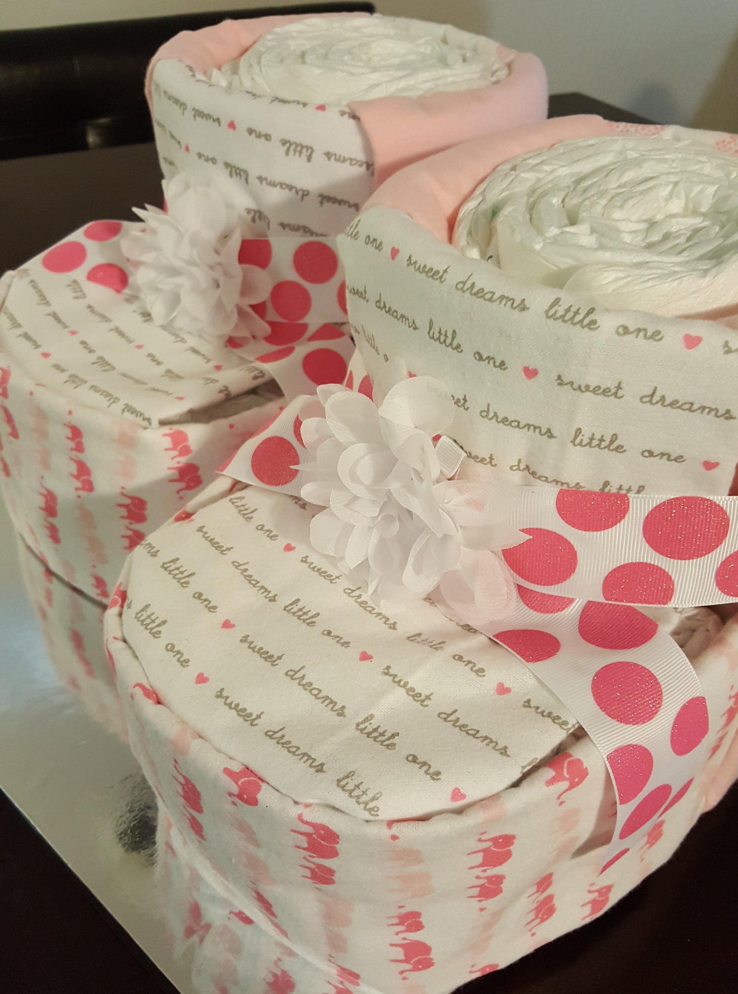 Diaper Cake - Baby Booties (Girl)