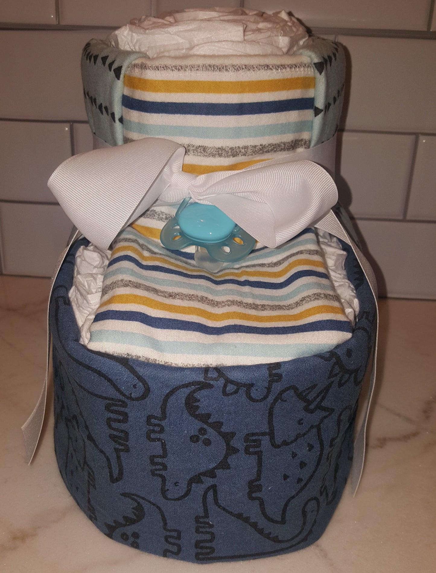 Diaper Cake - Baby Booties (Boy)