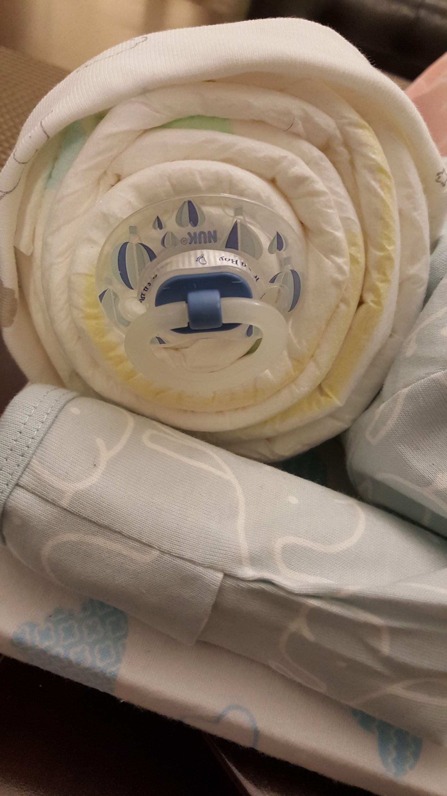 Diaper Cake - Sleeping Baby Boy