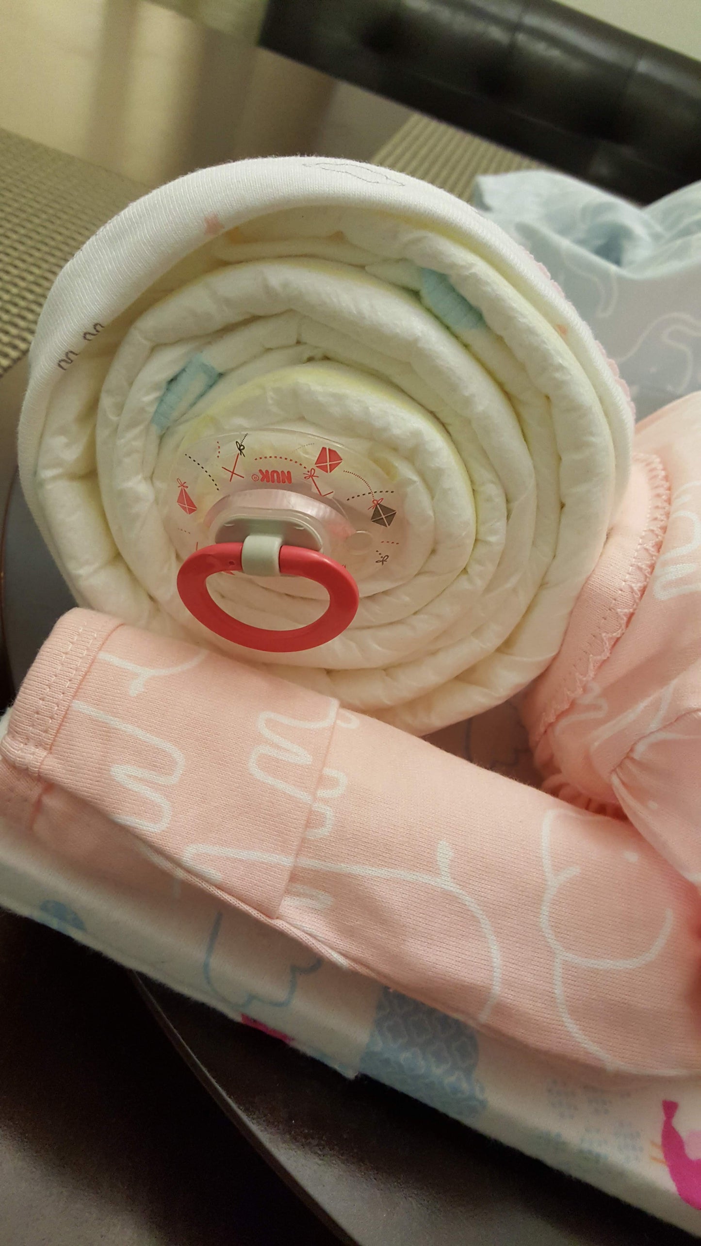 Diaper Cake - Sleeping Baby Girl