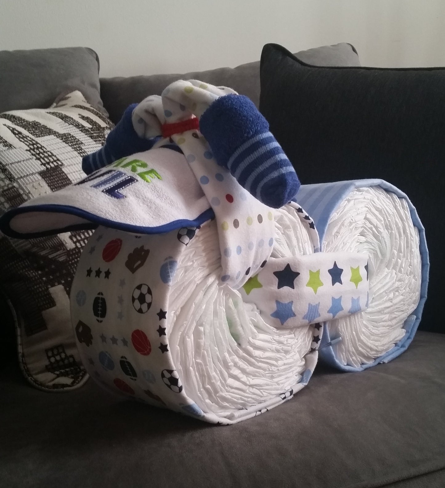 Diaper Cake Bike/Motorcycle - Boy