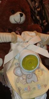 Diaper Cake Bike/Motorcycle - Neutral Brown Teddy