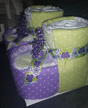 Load image into Gallery viewer, Diaper Cake - Baby Booties (Purple)
