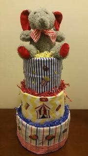 Diaper Cake - Elephant Circus
