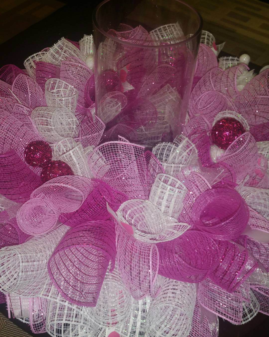 Deco Mesh Wreath Centerpiece