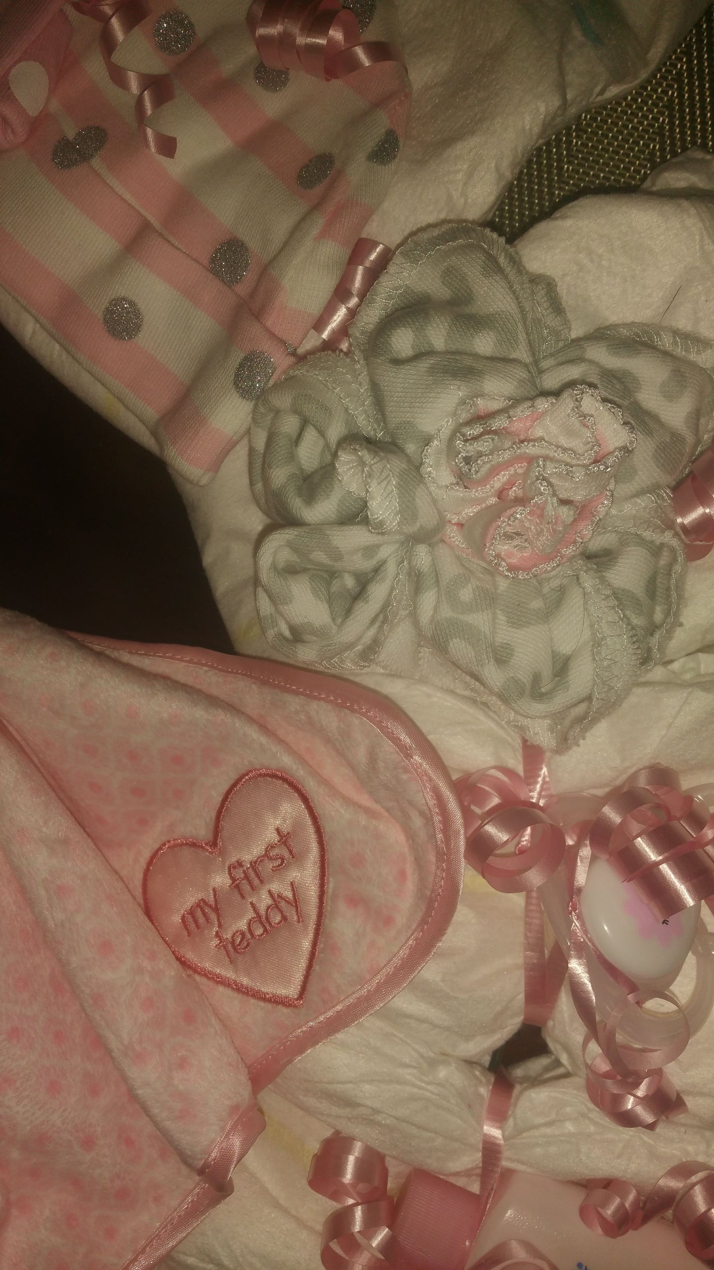 Diaper Cake Wreath - Girl