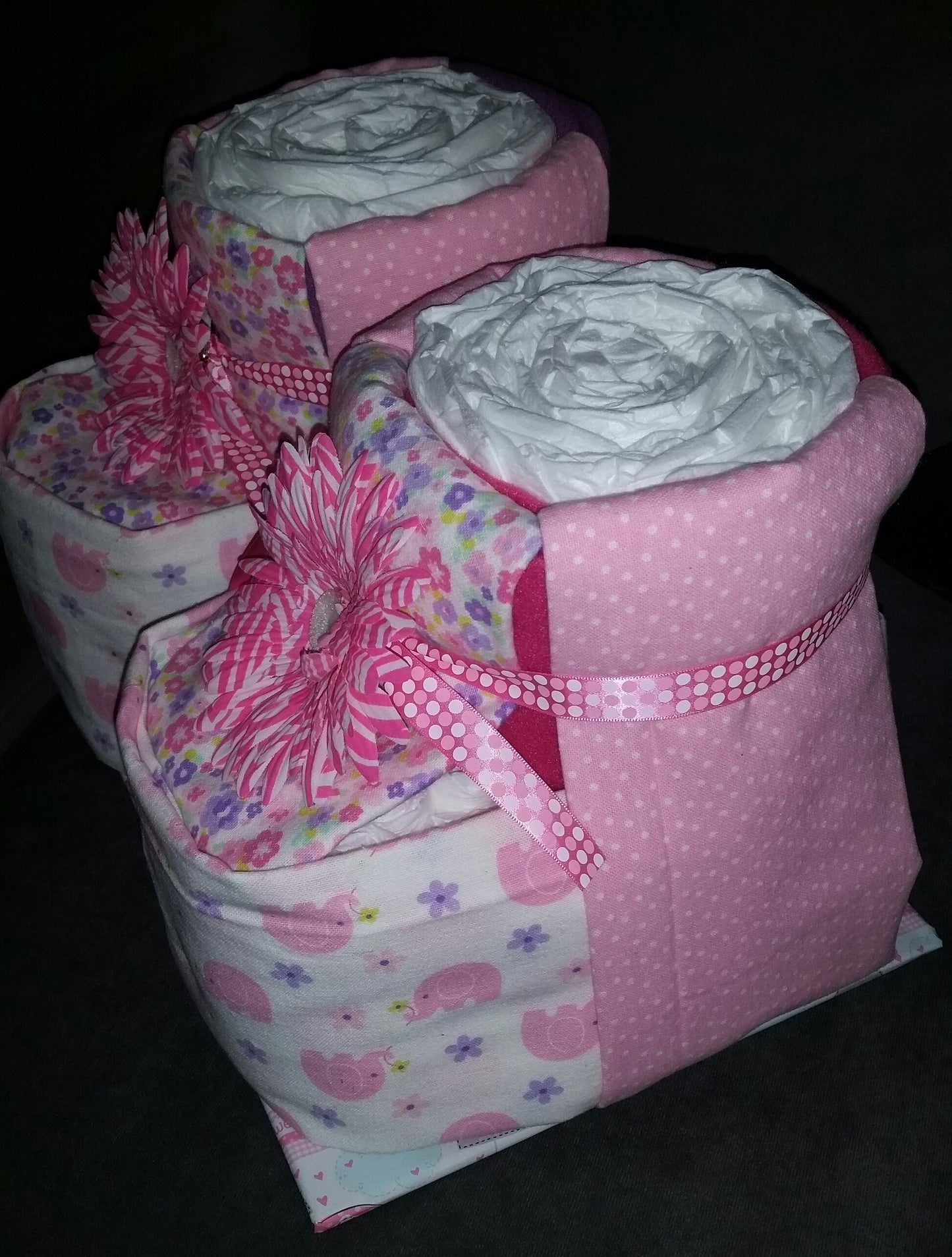 Diaper Cake - Baby Booties (Girl)