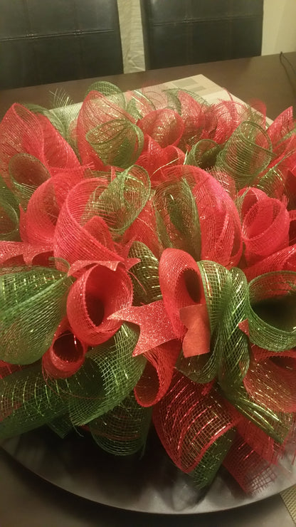 Deco Mesh Wreath Centerpiece