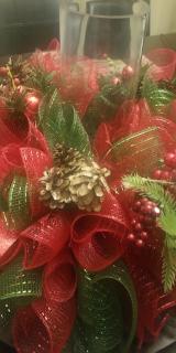 Deco Mesh Wreath Centerpiece