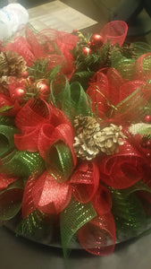 Deco Mesh Wreath Centerpiece