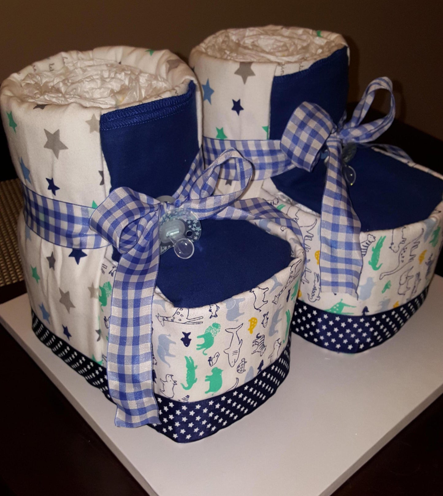 Diaper Cake - Baby Booties (Boy)