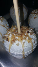 Load image into Gallery viewer, Apples - Chocolate Covered/Dipped (White, Caramel &amp; Chopped Walnuts)
