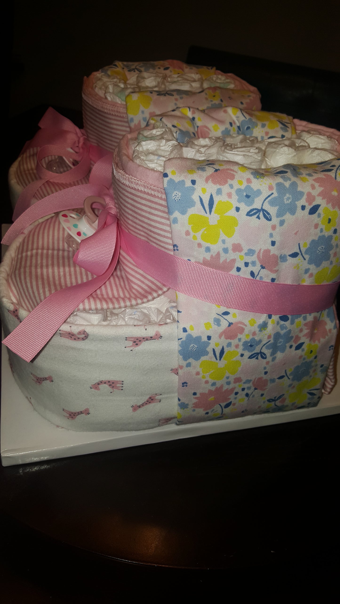 Diaper Cake - Baby Booties (Girl)