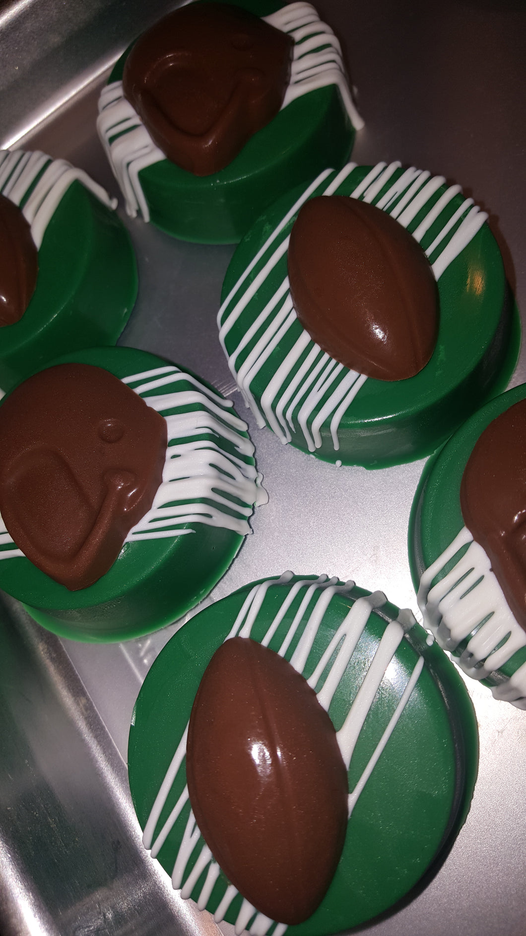 Oreo Cookies - Chocolate Covered/Dipped (Football)
