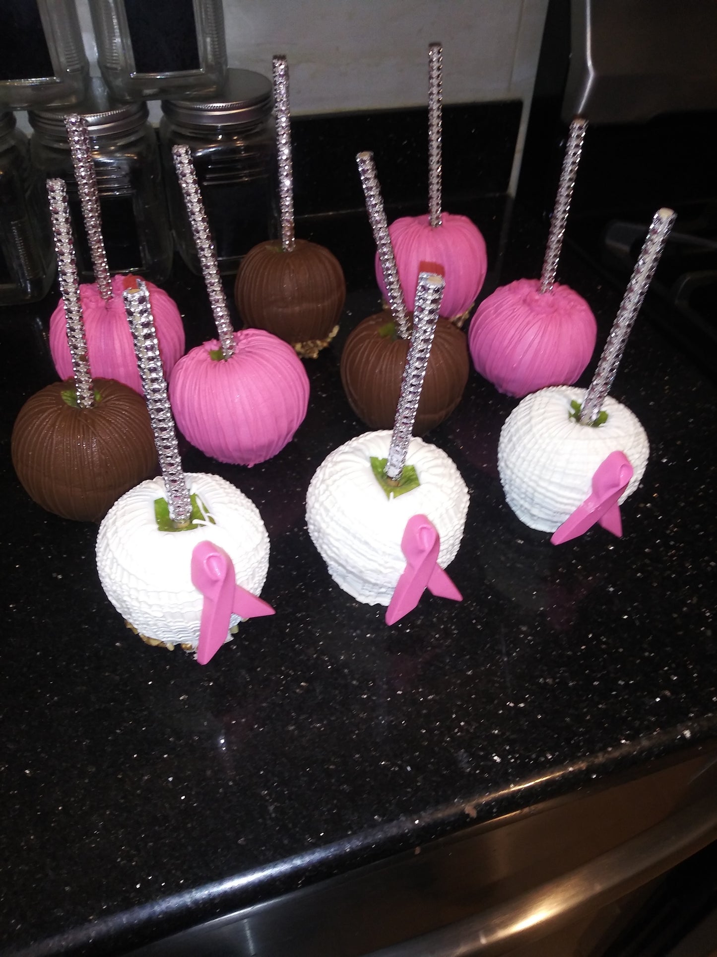 Apples – Chocolate Covered/Dipped (Breast Cancer )