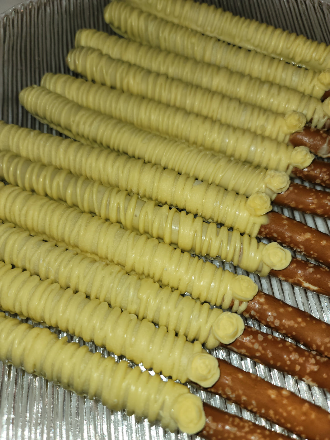 Pretzel Rods - Chocolate Covered/Dipped (Yellow)