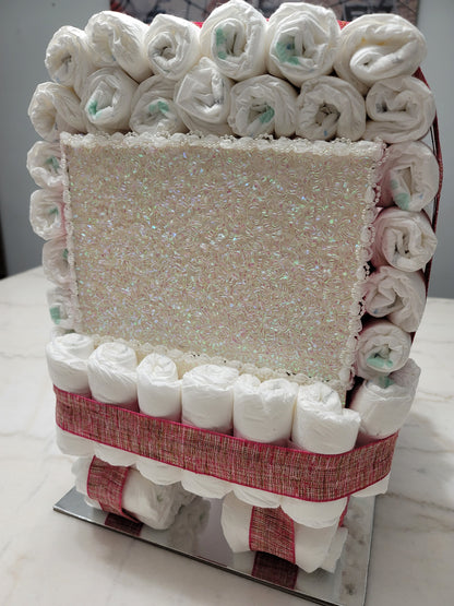 baby carriage diaper cake instructions with pictures Diaper Cake