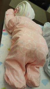 Diaper Cake - Sleeping Baby Girl