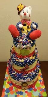 Diaper Cake - Clown/Circus