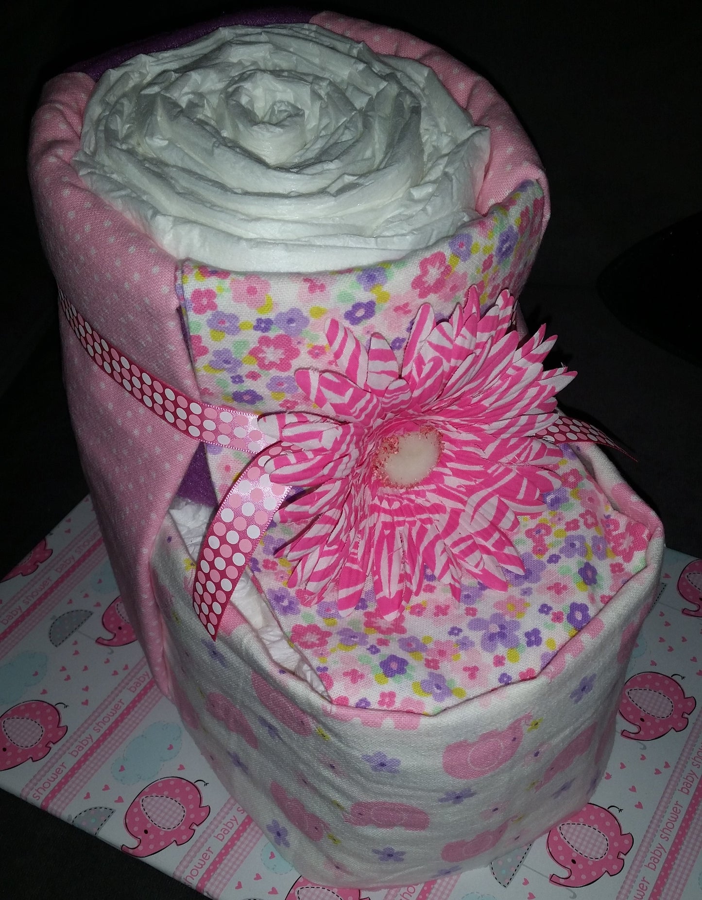 Diaper Cake - Baby Booties (Girl)