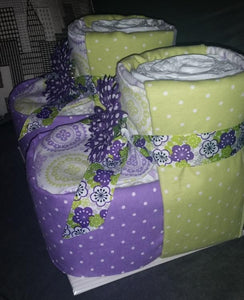Diaper Cake - Baby Booties (Purple)
