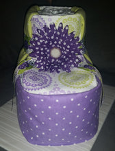 Load image into Gallery viewer, Diaper Cake - Baby Booties (Purple)
