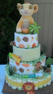 Lion king diaper cake 2025