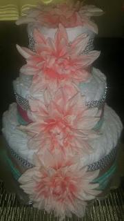 Diaper Cake - Flowers