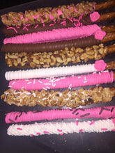Load image into Gallery viewer, Pretzel Rods - Chocolate Covered/Dipped (Breast Cancer)
