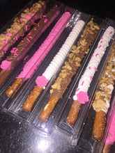 Load image into Gallery viewer, Pretzel Rods - Chocolate Covered/Dipped (Breast Cancer)
