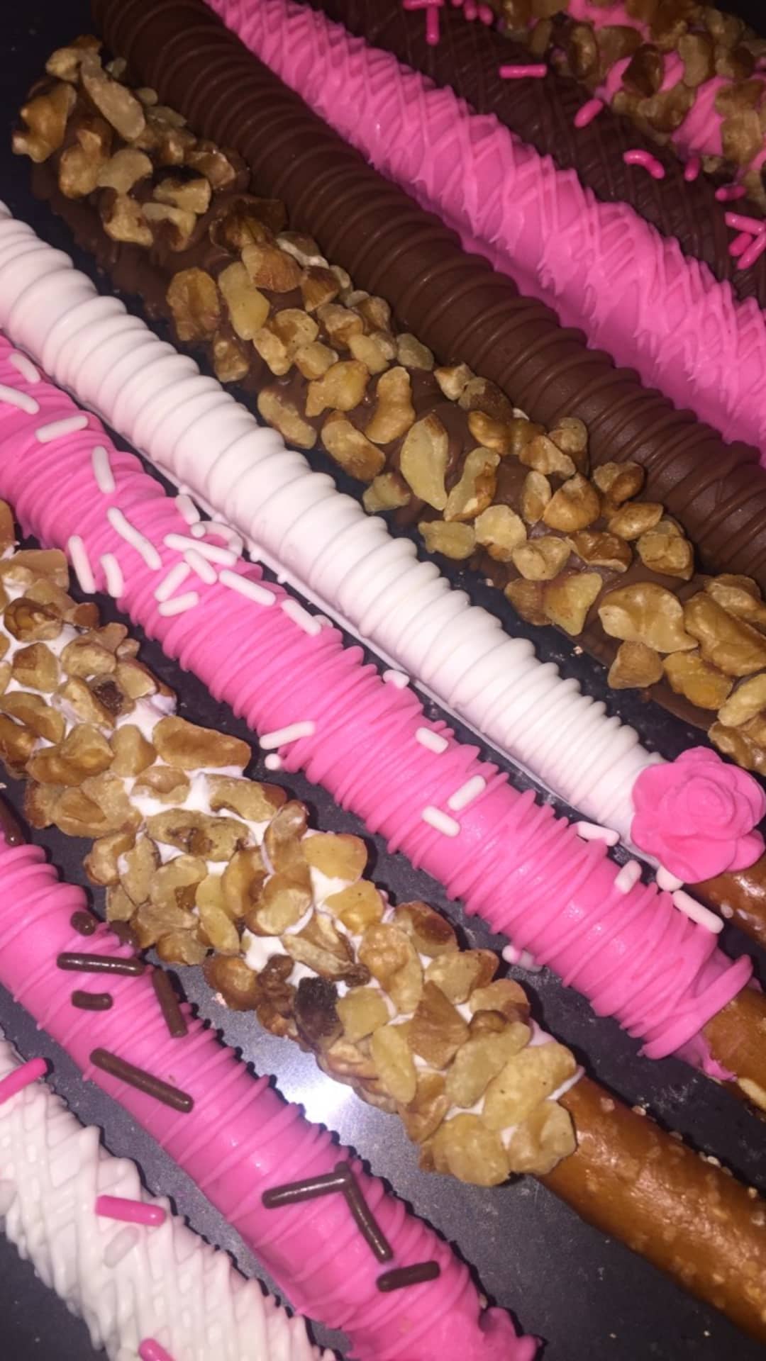 Pretzel Rods - Chocolate Covered/Dipped (Breast Cancer)