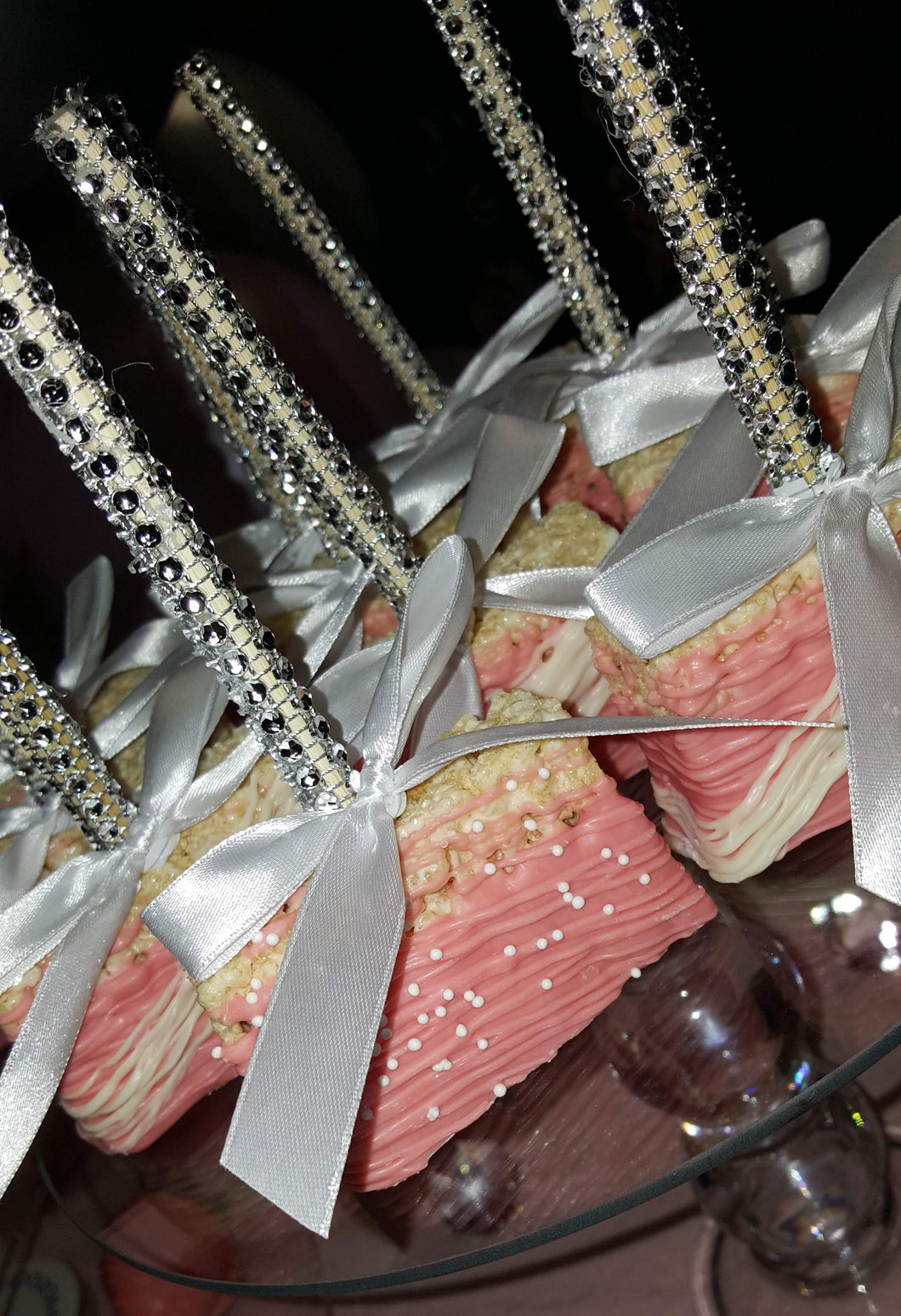 Rice Krispie Treats - Chocolate Covered/Dipped (Pink)