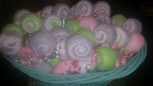 Load image into Gallery viewer, Diaper Cake Washcloth - Lollipop Favors
