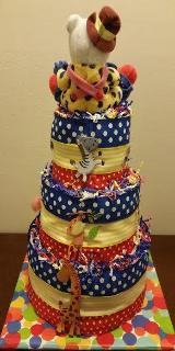 Diaper Cake - Clown/Circus