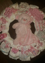 Load image into Gallery viewer, Diaper Cake Wreath - Girl
