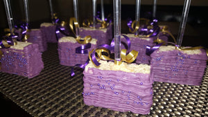 Rice Krispie Treats - Chocolate Covered/Dipped (Purple)