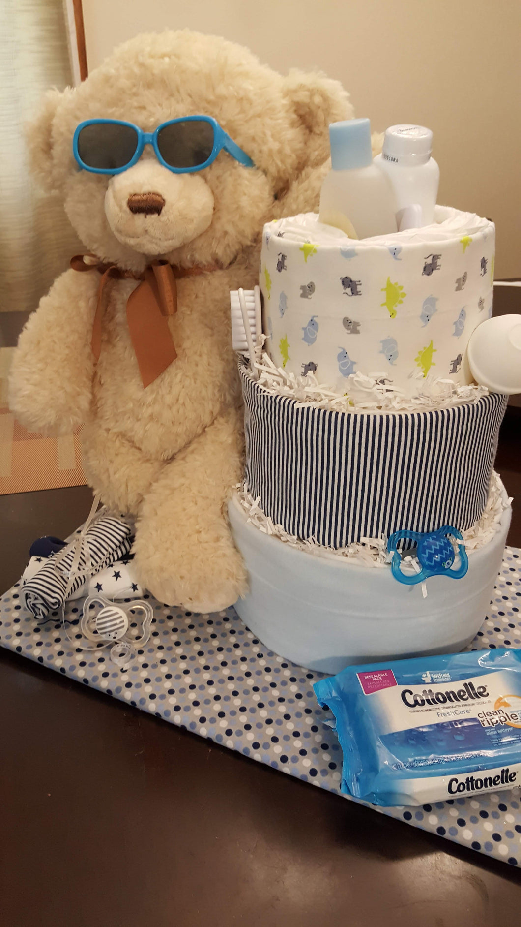 Diaper Cake - Jumbo Standing Teddy